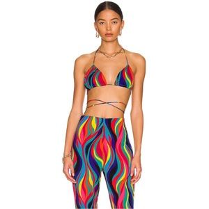 🚨flaw Revolve Superdown Tamera Bra Pant Set in Multicolor